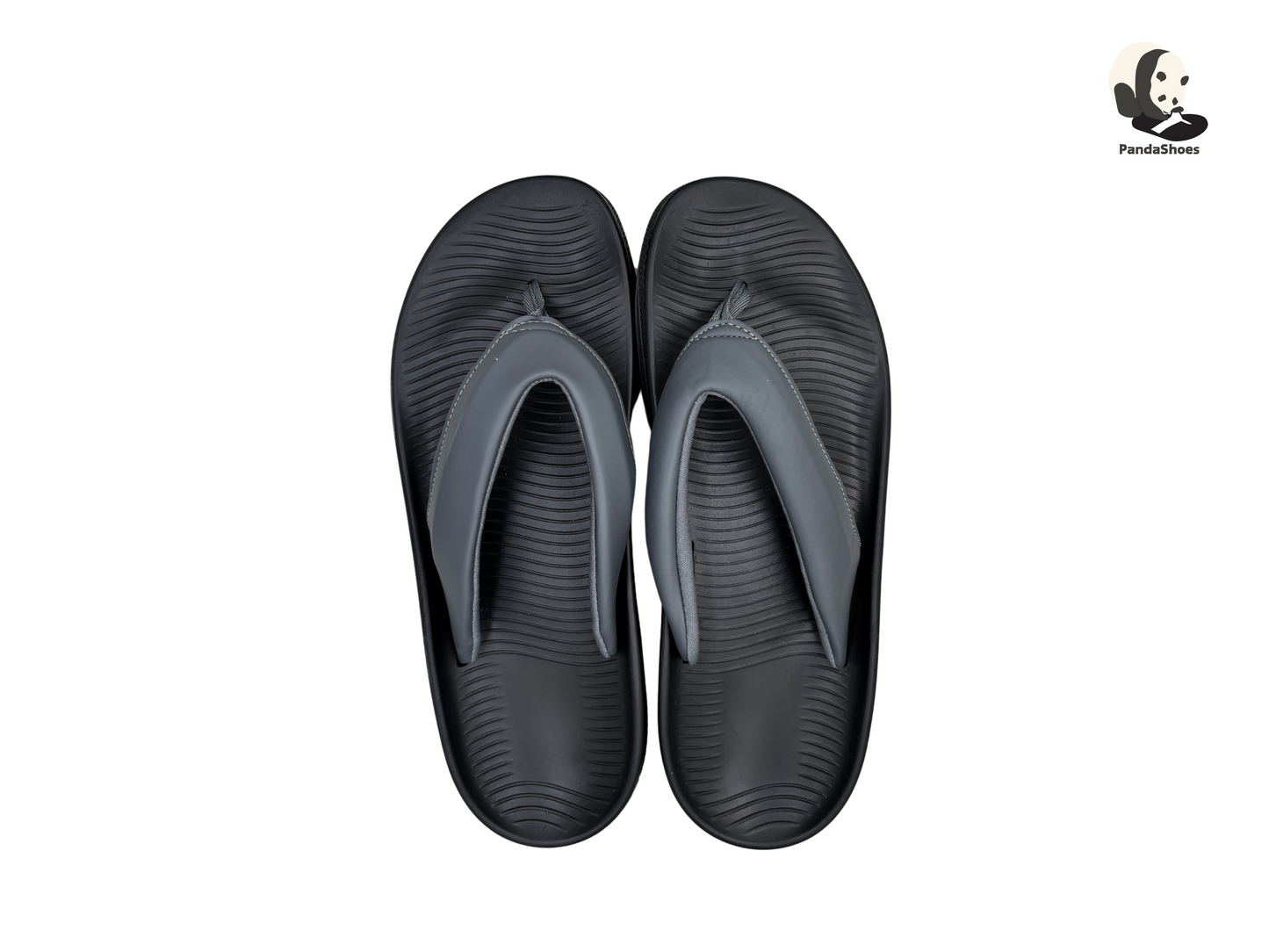 Beach Flip Flops-Paw Pad ( Black & Grey）