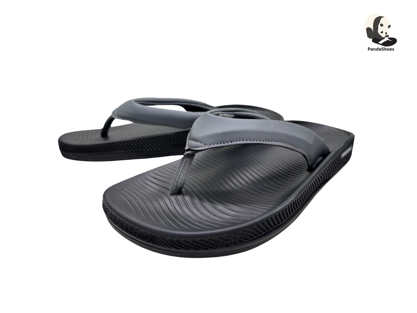 Beach Flip Flops-Paw Pad ( Black & Grey）