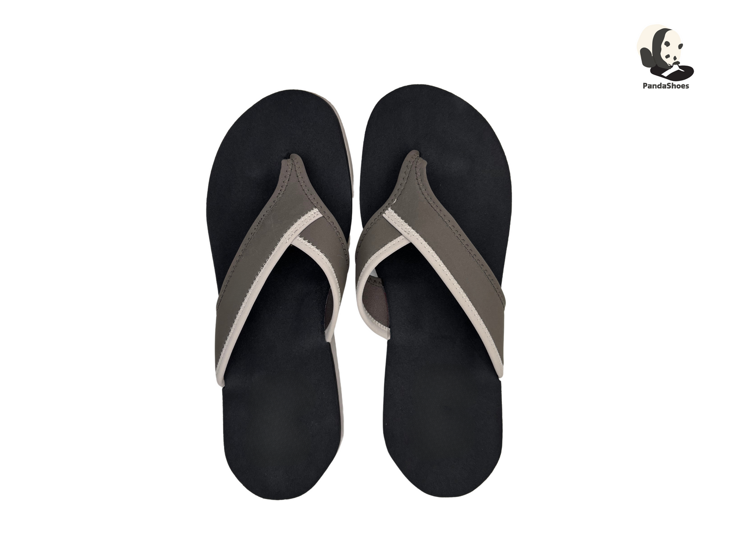 Beach Flip Flops ( Black & Khaki）