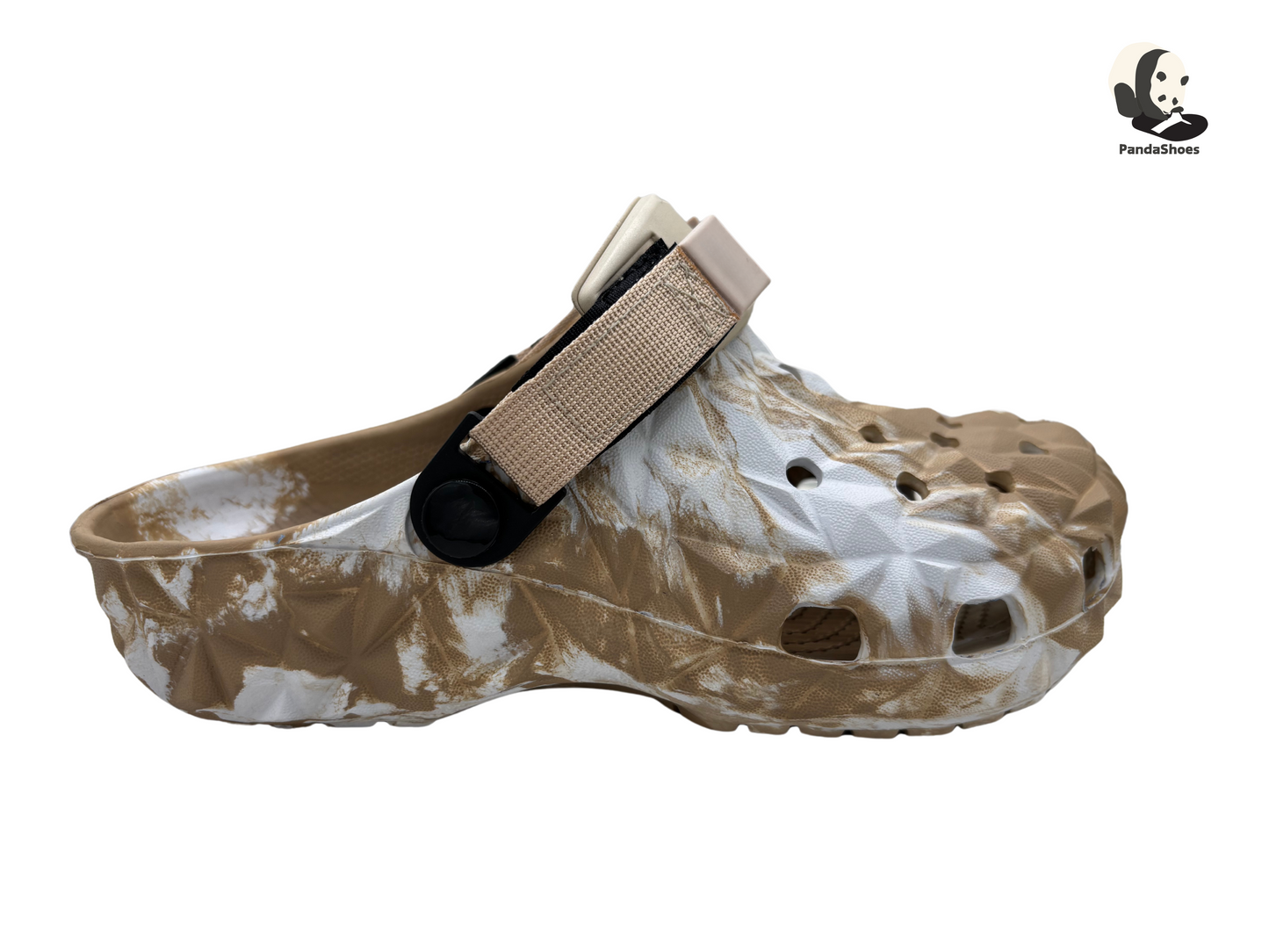 Beach Clogs (Brown and White)